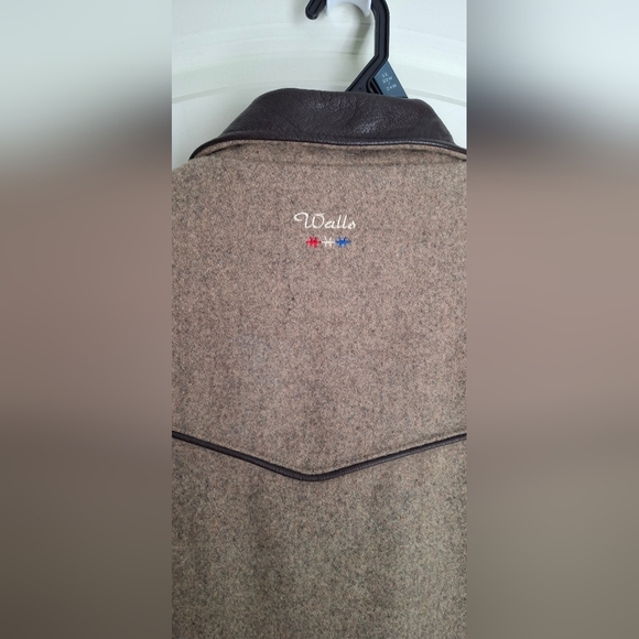 Walls ranch wear brown light wool jacket ranch rodeo large western barncore - Picture 11 of 16